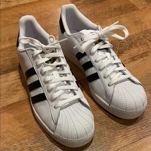 Adidas Grand Court White Sneakers with Black Stripes